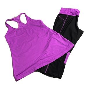 Xersion Workout Set with Crop Pants and Tank